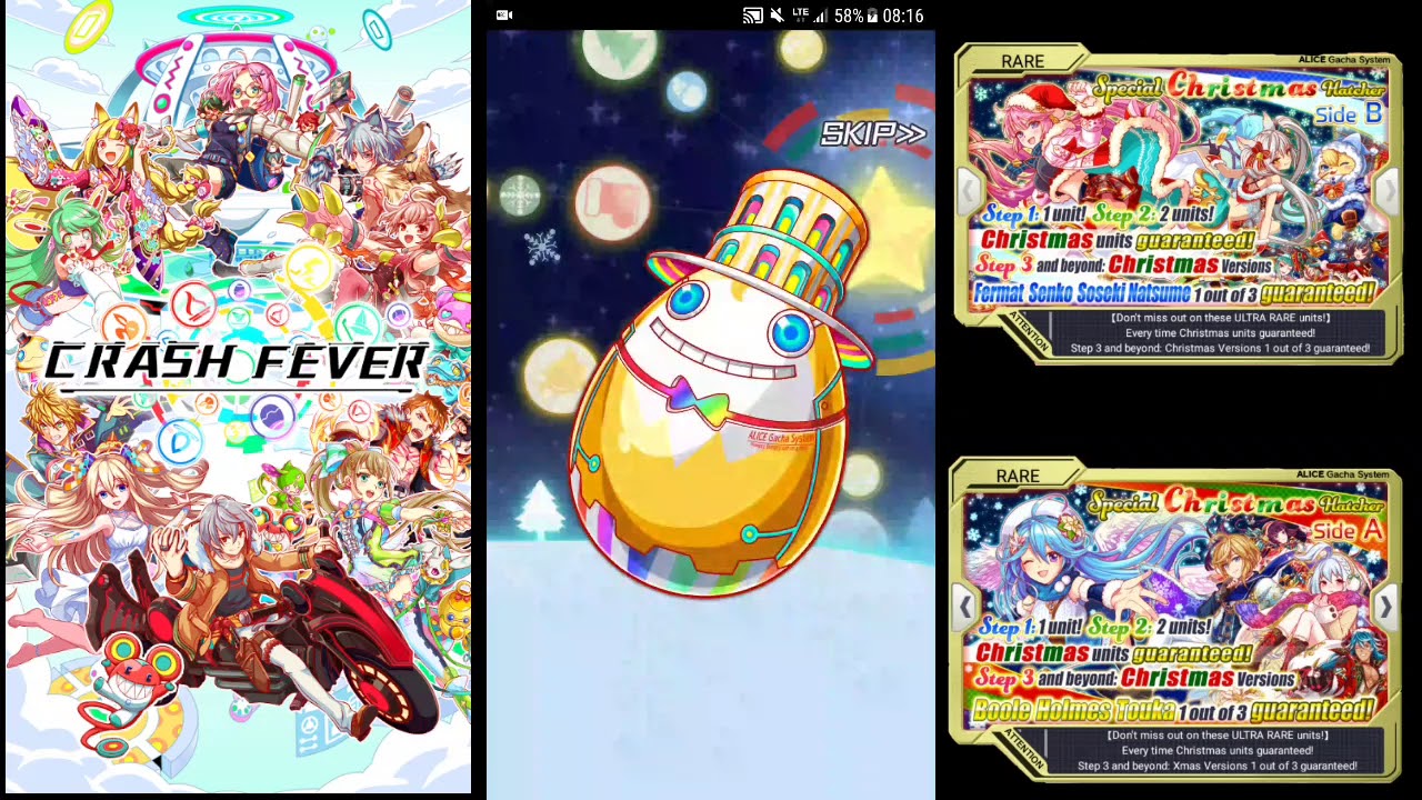 Crash Fever Special Christmas Multi Summon YouTube