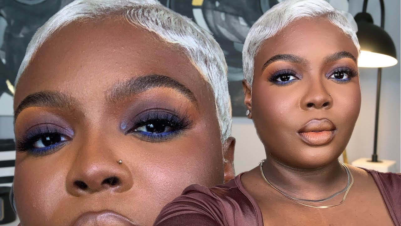 Blue and Brown Smokey Eye | FALL MAKEUP | Haus Labs Foundation UPDATE #2