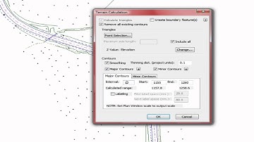 Creating a DTM with Contours