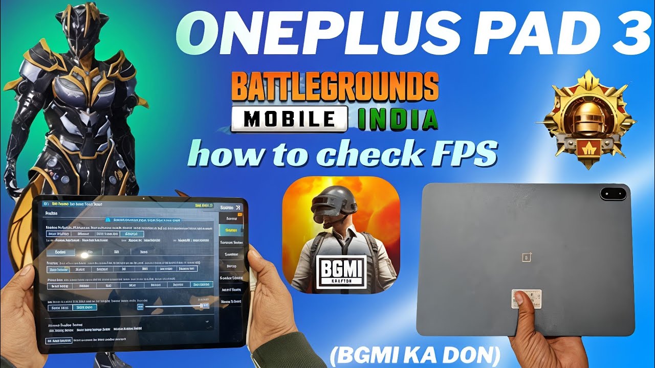 OnePlus pad 3 review BGMi PUBG fps check 