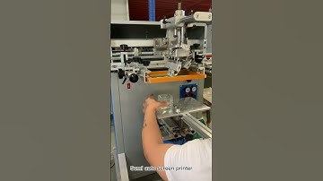 DM-400 semi automatic screen printing machine,fit for round flat square shaped bottles.