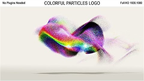 After Effects Template - Colorful Particles Logo