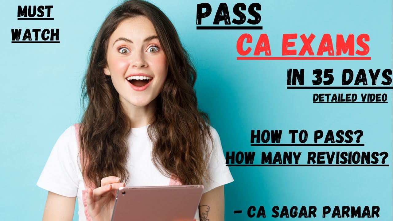 IMPORTANT: Pass CA Exam in 35 Days🔥! CA Students! CA Final! CA Inter ...