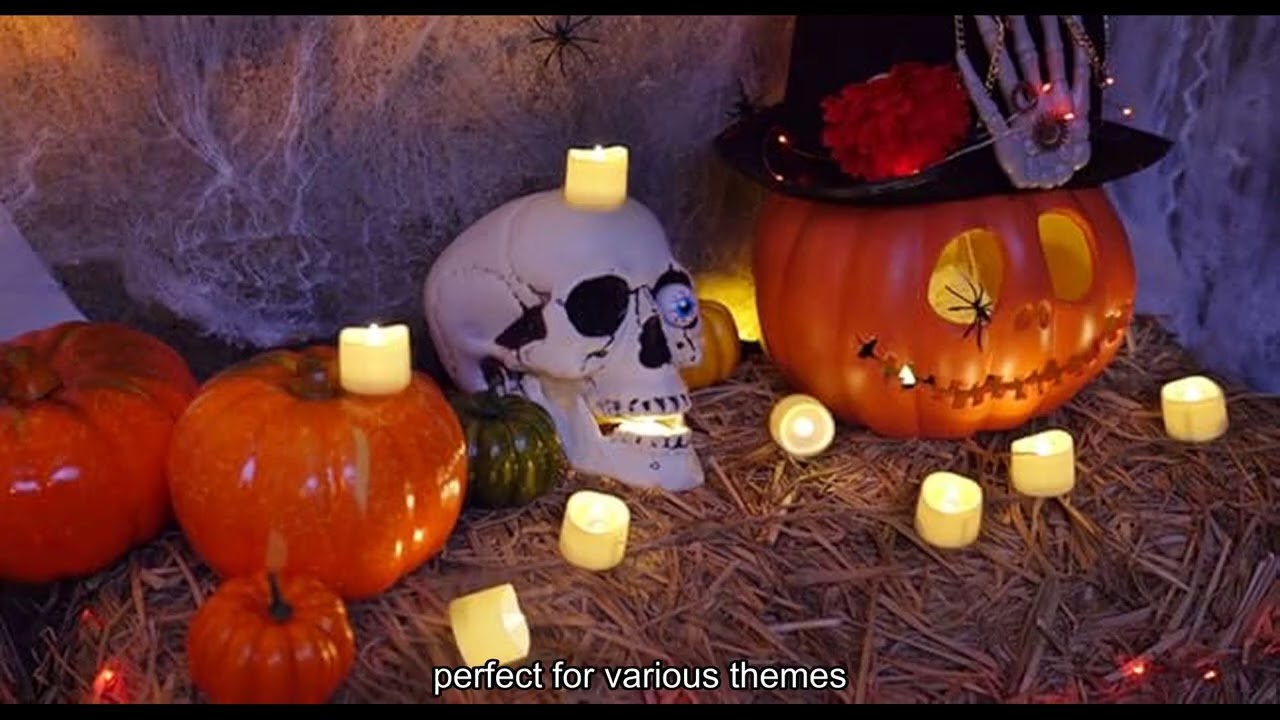 Homemory 12-Piece Flickering Flameless Candles: Warm White Glow Long-Lasting 200 Hours Ideal for Vot