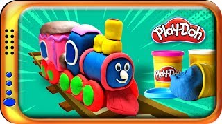 Play Doh Choo Choo Train Learn Colors With Clay Modelling Toys Easy Diy Minha