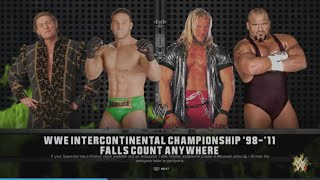 WWE 2K24 Ken VS Taz, Jericho, Regal Fatal 4-Way Elm. Match WWE IC Tittle '98