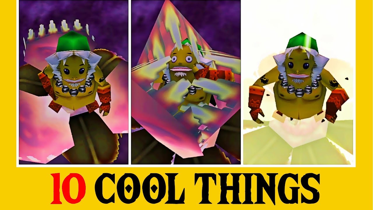 Goron Link vs Carnivorous Lily Pad - 10 Cool Things About Zelda
