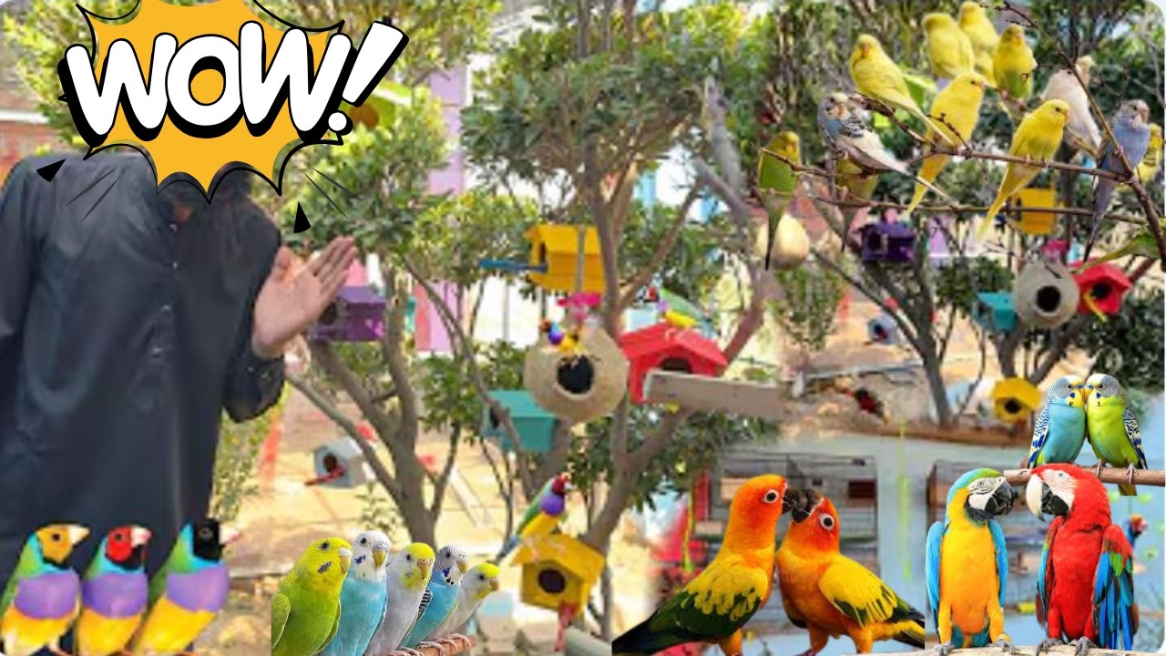 Gouldian finches Ki Bi Aviary Bana Di 🥰 Bht Piyari Lag Rhi Hain 🥰 Bahut Jld Ane Wali Hain 🥰