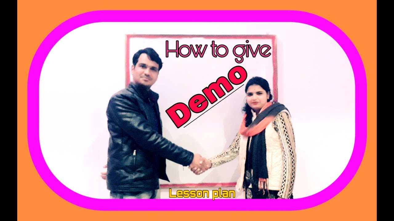 Demo Class lesson plan kvs aps YouTube
