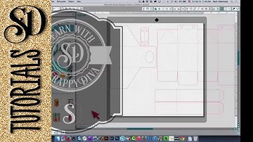 Silhouette Studio - showing finished image in split screen