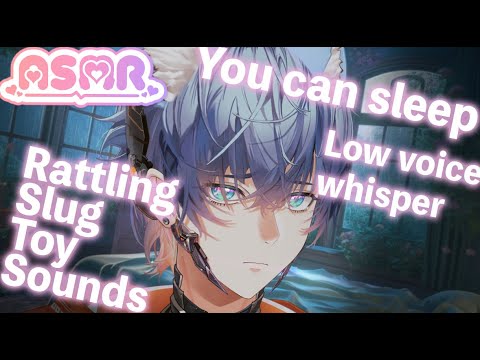 🐾【睡眠ASMR】ナメクジおもちゃのカラカラ音 & 指タッピング✨究極のリラックス🎧🐾Slug Toy Rattling & Finger Tapping ✨ Ultimate Relaxation
