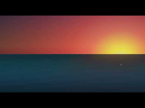 Mouse effect sunrise and sunset