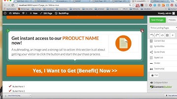 landing page design with Thrive Content Builder