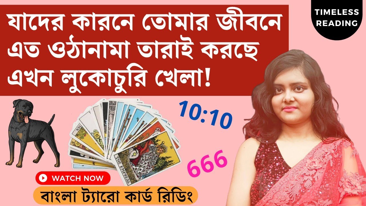 যাদের কারনে তোমার জীবনে এত ওঠানামা তারাই করছে এখন লুকোচুরি খেলা || Timeless Bengali Tarot Reading