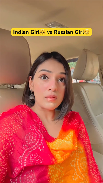 Russian Girl vs Indian Girl😅#shorts #ytshorts #funnyvideo #memes #ajayxnyk