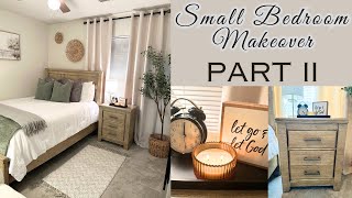 Spring  2024 DIY Small Guest Bedroom Transformation|Decorate With Me|Budget Friendly|Faux Wood