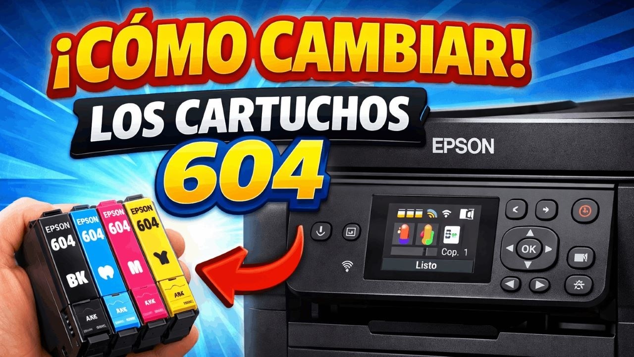COMO CAMBIAR CARTUCHO EPSON 604