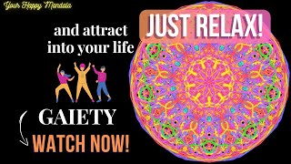 Experience Joy, Gaiety and Inspiration with this Colorful Mandala!
