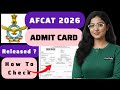 afcat 1 admit card 2026 | afcat 1 hall ticket 2026