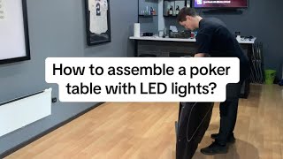 Poker table with LED lights - Installation guide by VaiderPoker