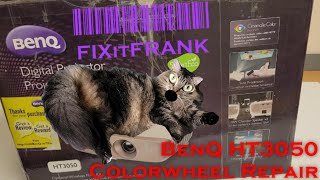 BenQ HT3050 DLP Projector Repair | New Color Wheel Install | Cleaning