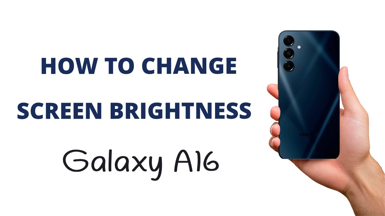 How to change the Screen BRIGHTNESS on the Galaxy A16! 2 WAYS!