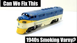 Can We Fix this 1940s HO Smoking Varney Locomotive?