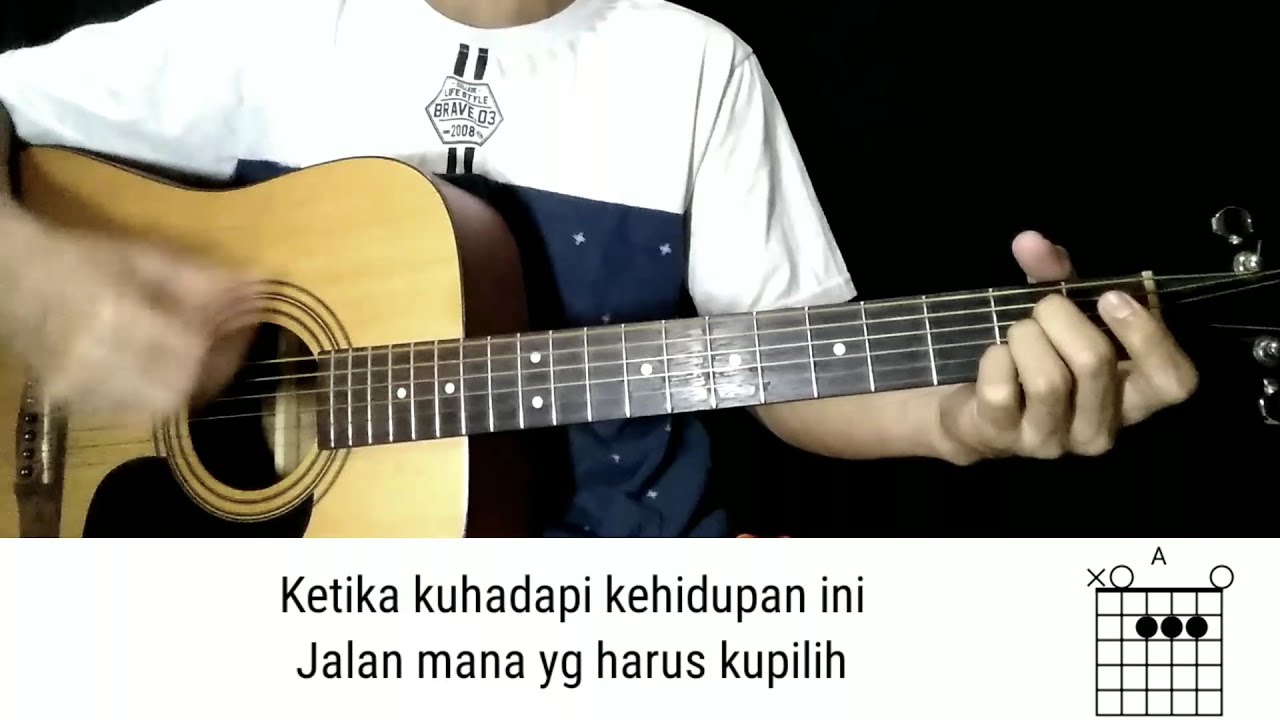 Belajar chord gitar, janjimu seperti fajar pagi hari . YouTube