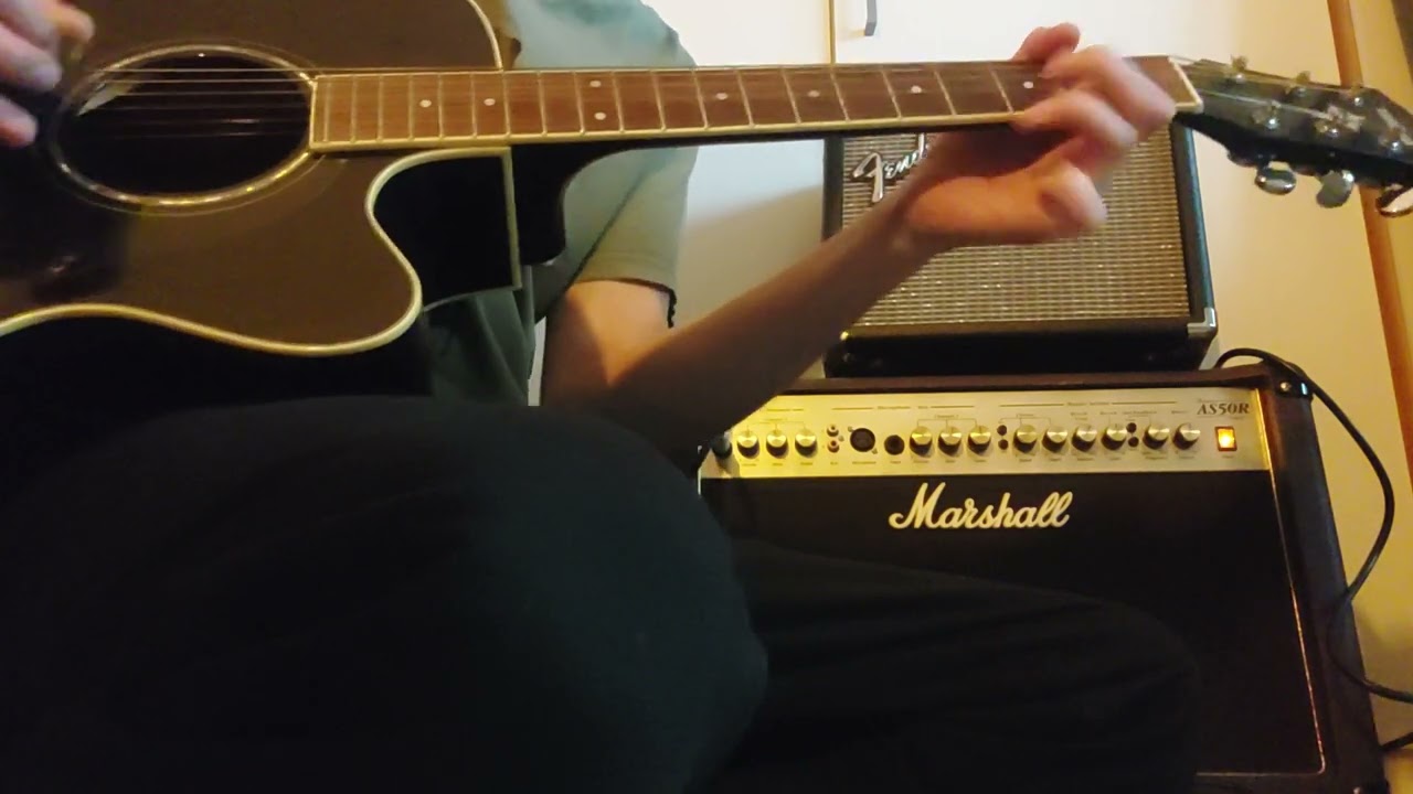 Marshall AS50R Acoustic guitar amp, Yamaha CPX 500 ll BL