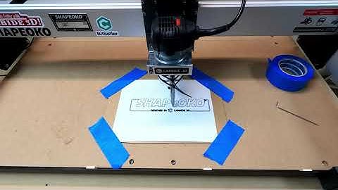 Hello World on my freshly built Shapeoko 3 XXL