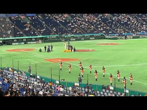 2021/03/26 東京ドーム開幕戦試合終了 (巨人勝利) 後の亀井のヒーローインタビューの様子