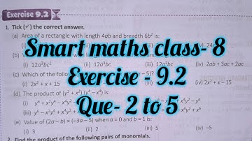 smart maths chapter 8 exercise 9.2 | schand maths solutions class 8 ch-8 ex 9.2|algebraic identities