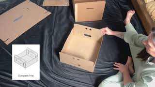 VHS Storage Box - Holds 48 VHS Snap Cases or 60 Paperboard Cases