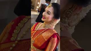 Hindu wedding bridal look#saree #kanchipuram #kalyanam #forever#thali#kanchipuram #jewellerydesign screenshot 1