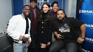 Hilarious Ride Along2 Cast Kevin Hart, Ice Cube & Olivia Munn Interview + Chocolate Droppa Freestyle