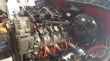 LS Swap S10 Sonoma L33 5.3 Engine Install , Header Install #3