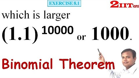 BINOMIAL THEOREM Exercise 8.1 Q10 Class 11 Maths NCERT IIT JEE