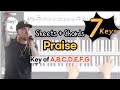Praise | Elevation Worship | Key of A, B, C, D, E, F, GㅣPiano coverㅣWorship Piano Tutorials