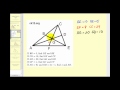 Examples:  Using the Properties of the Medians of a Triangle to Solve for Unknown Values