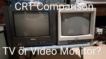 CRT TV or Video Monitor? What