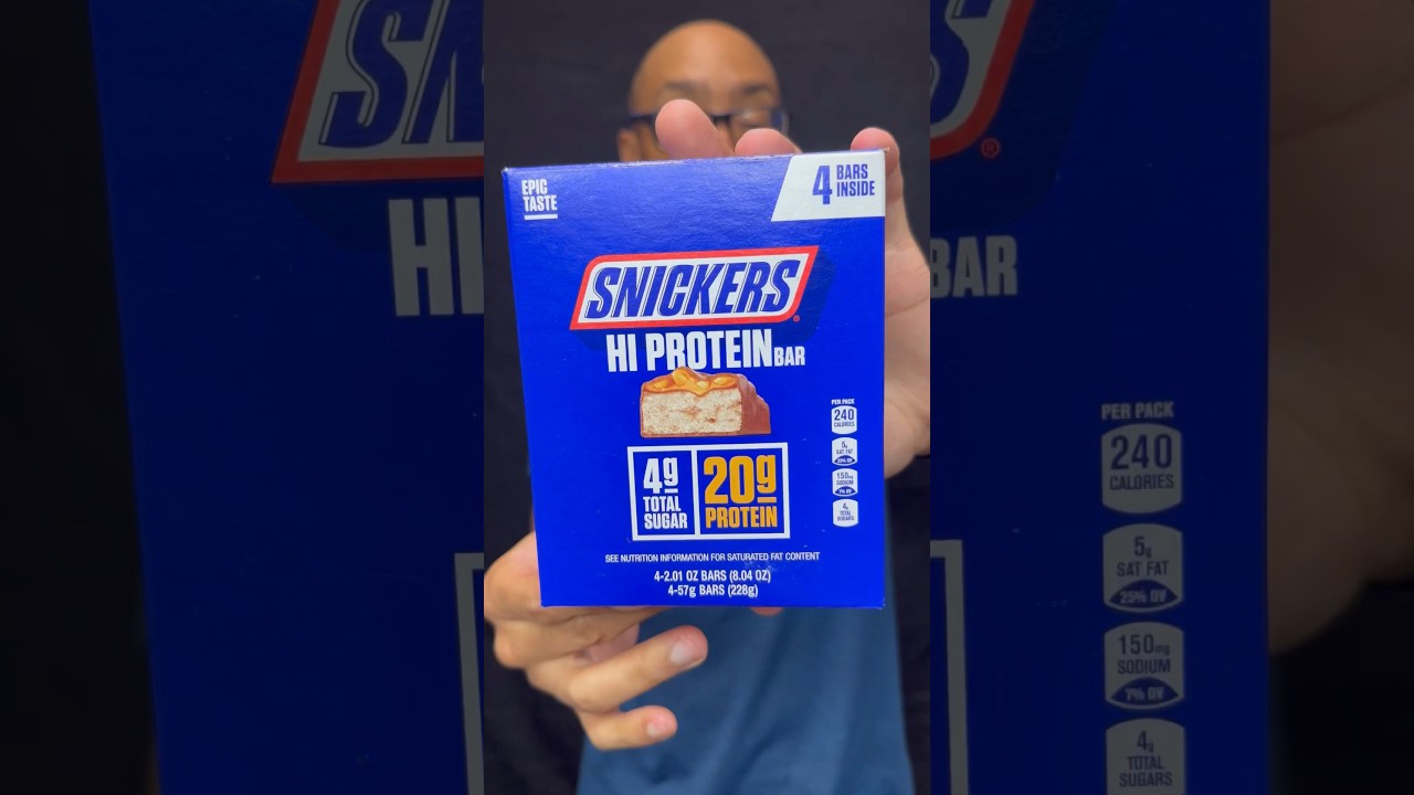 🍫 Snickers High Protein Bars 💪🏽 chocolate bodybuilding fitness post workout snack 