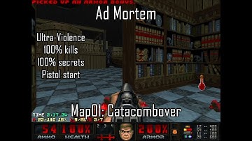 Doom II: Ad Mortem - Map01: Catacombover (Ultra-Violence 100%)
