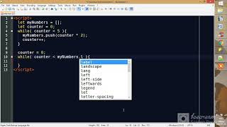 While loop prints data from array