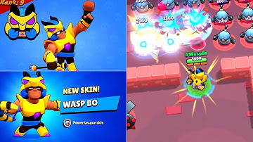 Wasp Bo Gameplay+unlock+Winning animation pins and Cost BrawlStars