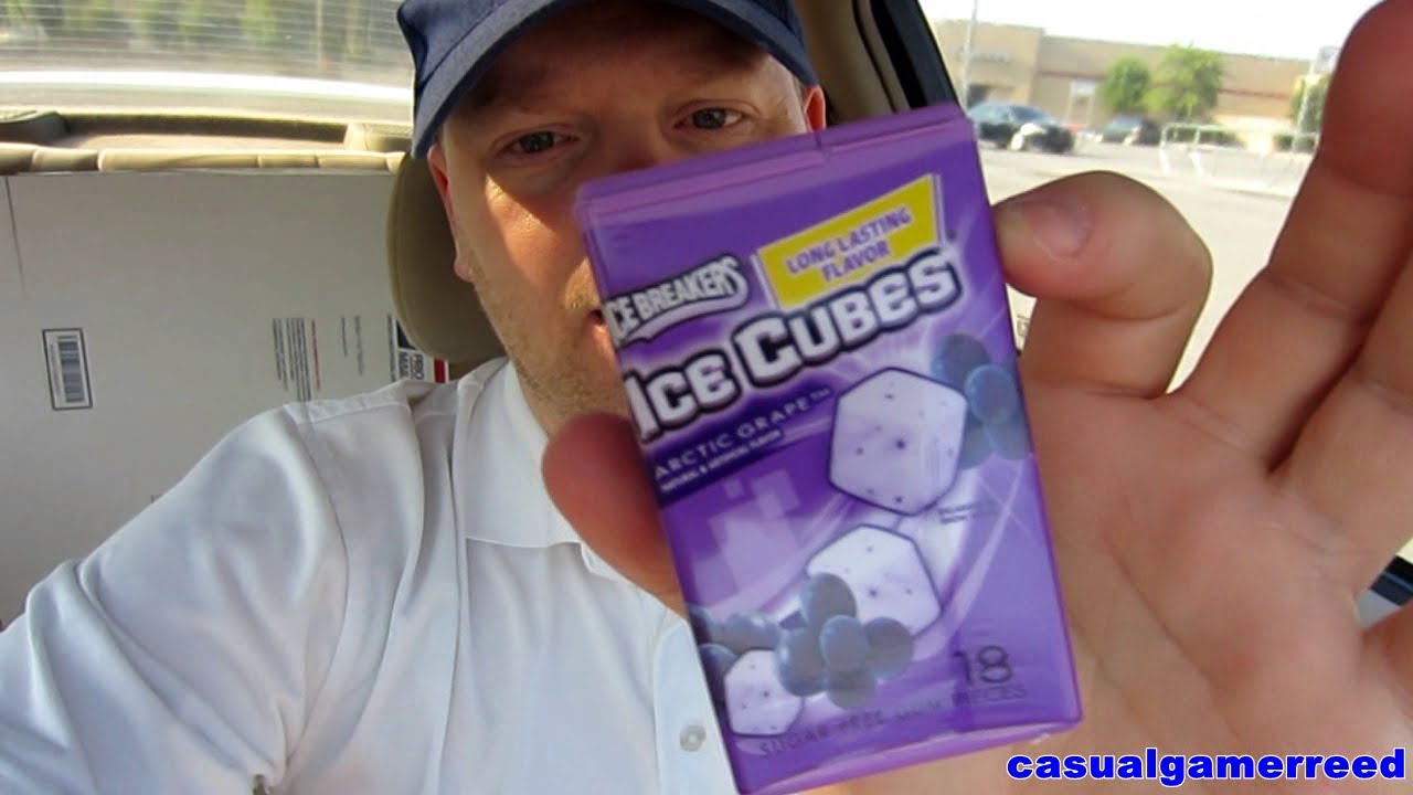 Reed Reviews Ice Breakers Ice Cubes Arctic Grape Sugar Free Gum YouTube