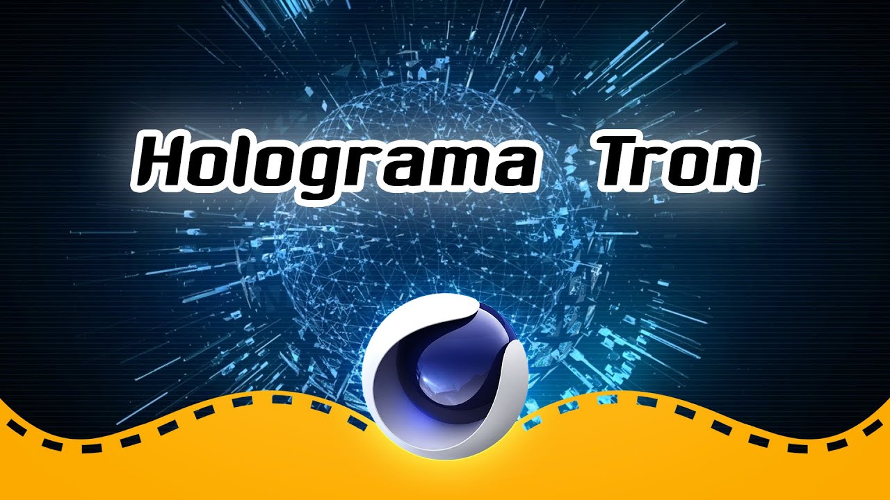 Holograma Tron - Cinema 4D C4D em português
