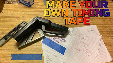 How to make custom automotive timing tape! FULLY EXPLAINED