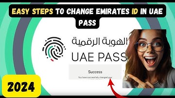 How to change email id in uae pass | how to update emirates id in uae pass
