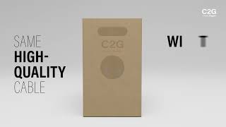C2G Bulk Category Cable: Slim Package Design Saves Space and Creates Less Waste