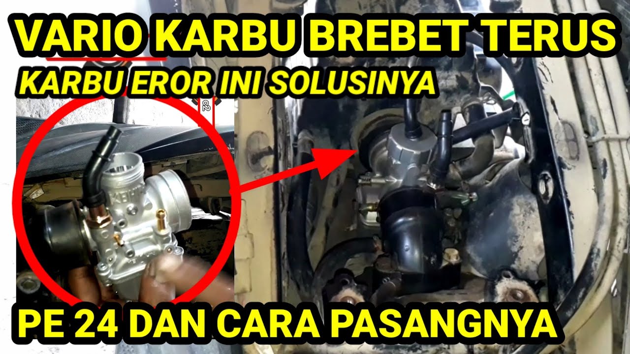 SOLUSI VARIO KARBU BREBET, GANTI KARBU PE 24 JADI MANTAP DAN CARA PASANGNYA @HSN c2